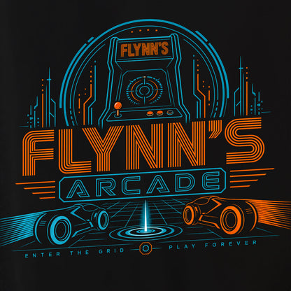 FLYNN'S ARCADE Shirt - TRON Inspired Tee, Retro Arcade 80s Gamers tshirt