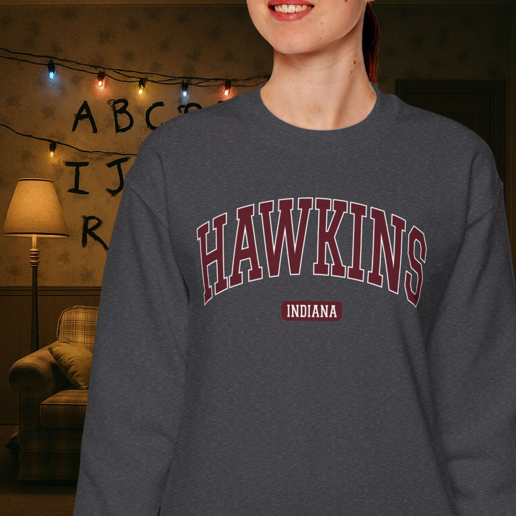 Hawkins Indiana Retro Sweatshirt - Hawkins High School