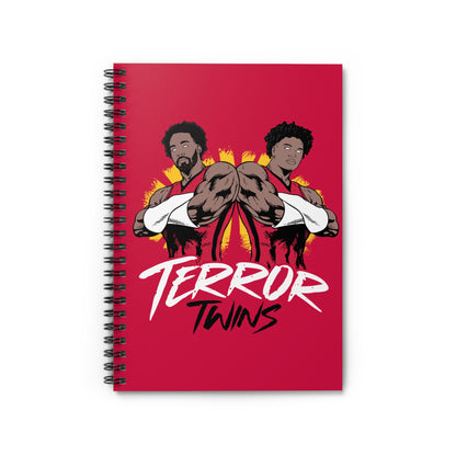 TERROR TWINS Spiral Notebook Red - Ruled Line