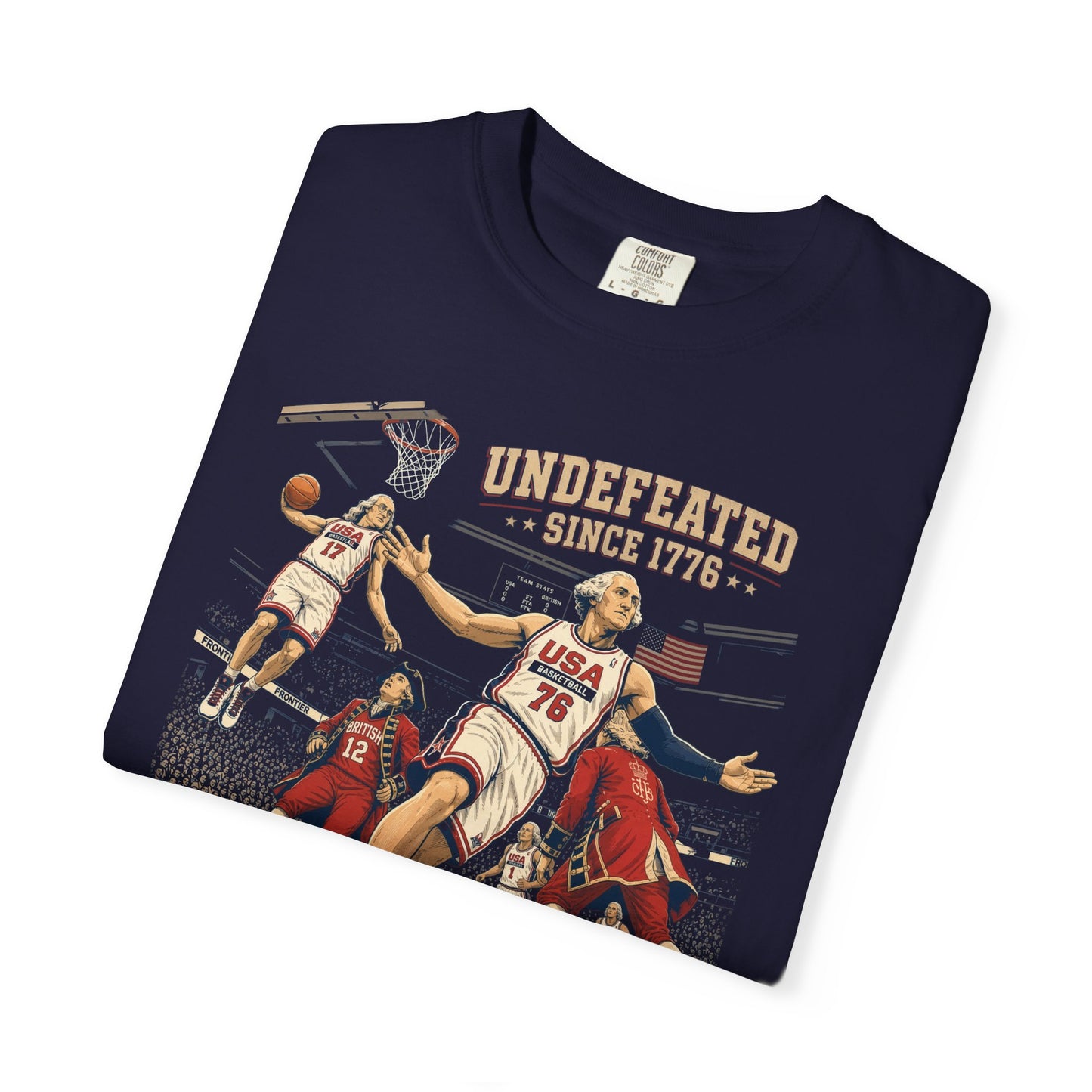 Undefeated America Shirt - Comfort Colors (NO BEER LOGOS)