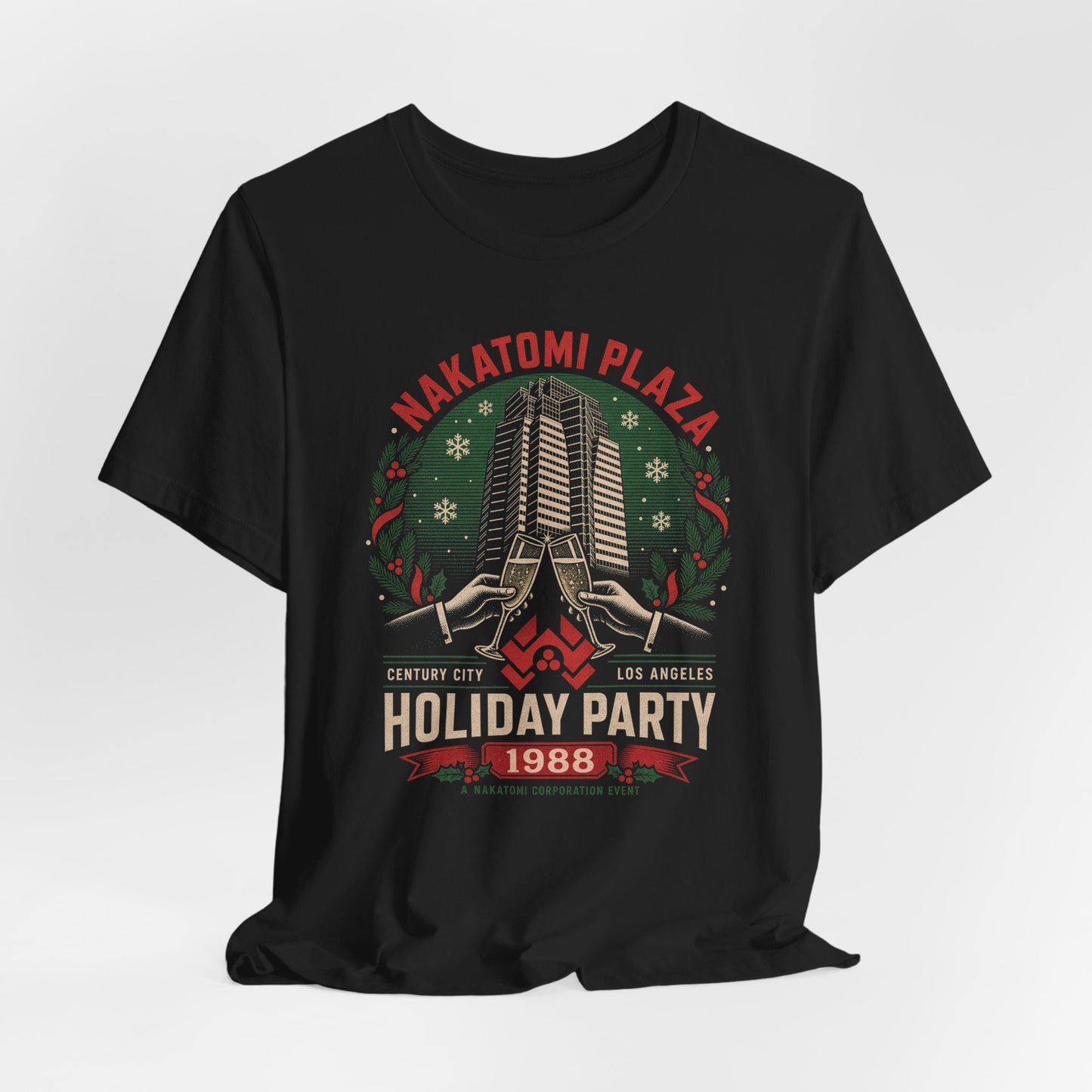 Nakatomi Plaza Holiday Party 1988 Shirt - Funny Christmas Movie Unisex Tee, Die Hard Inspired