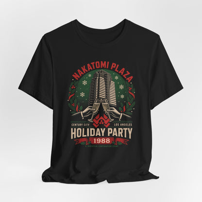 Nakatomi Plaza Holiday Party 1988 Shirt - Funny Christmas Movie Unisex Tee, Die Hard Inspired