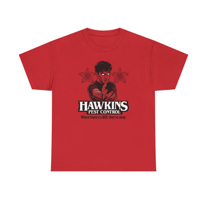 Hawkins Pest Control Shirt - Funny Stranger Things Movie Shirt, Retro 80s Sci-Fi Horror, Upside Down Shirt