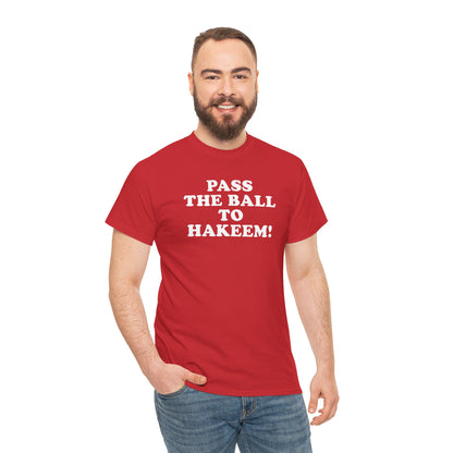 PASS THE BALL TO HAKEEM! – Vintage-Inspired Heavy Cotton Tee
