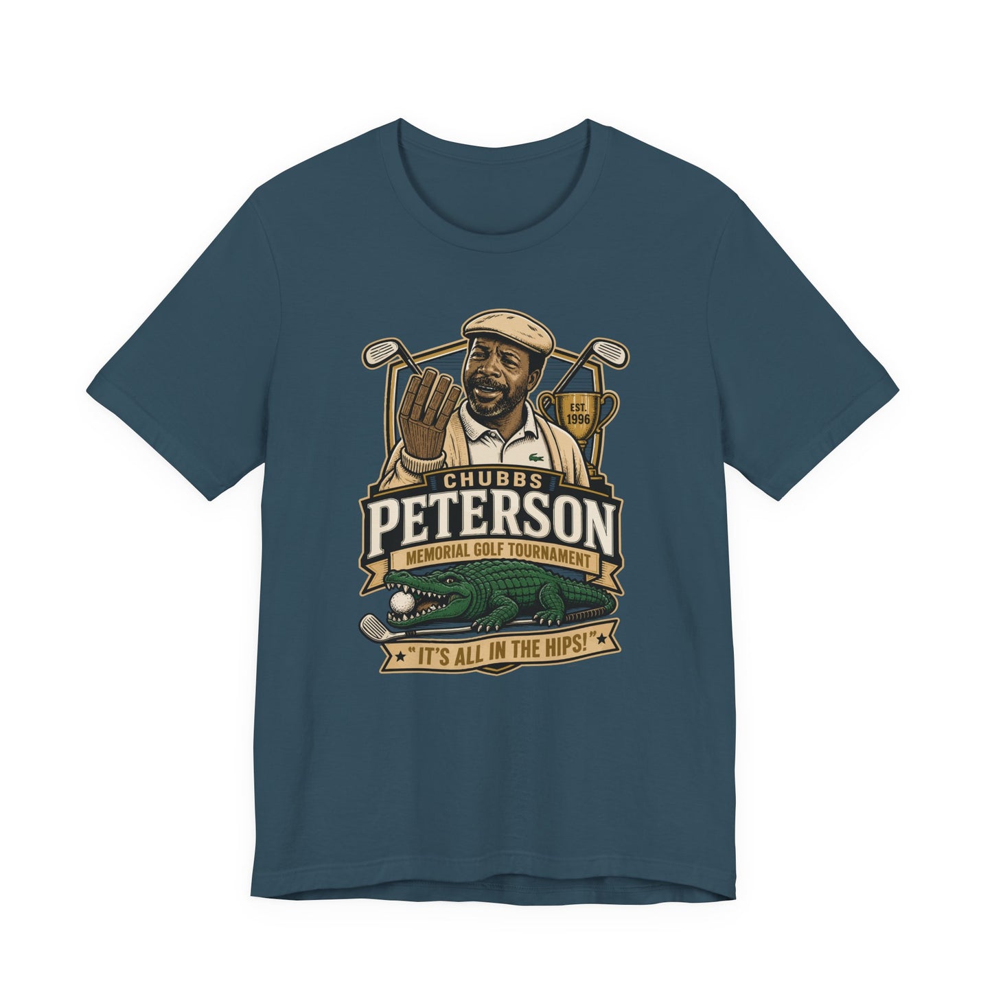 Chubbs Peterson Memorial Golf Tournament T-Shirt - Happy Gilmore T-shirt, Funny Golf Movie Tee, Retro Golf Graphic Shirt, Pop Culture Golf Gift