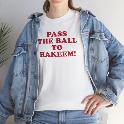 PASS THE BALL TO HAKEEM! – Vintage-Inspired Heavy Cotton Tee