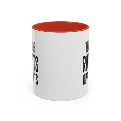 Tears of Rockets Opponents - Coffee Mug 11oz/15oz (Red Accent)