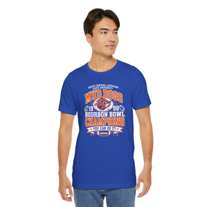 SCLSU Mud Dogs Bourbon Bowl Champions T-Shirt | The Waterboy Movie Parody Tee