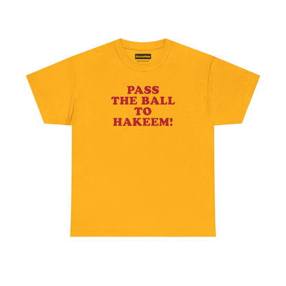 PASS THE BALL TO HAKEEM! – Vintage-Inspired Heavy Cotton Tee