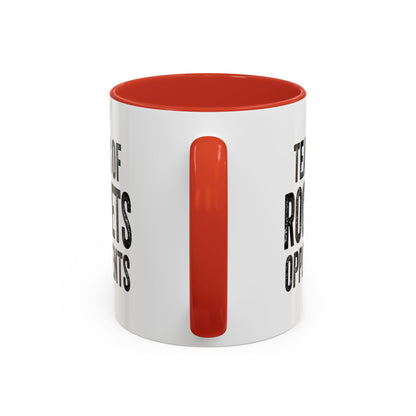 Tears of Rockets Opponents - Coffee Mug 11oz/15oz (Red Accent)