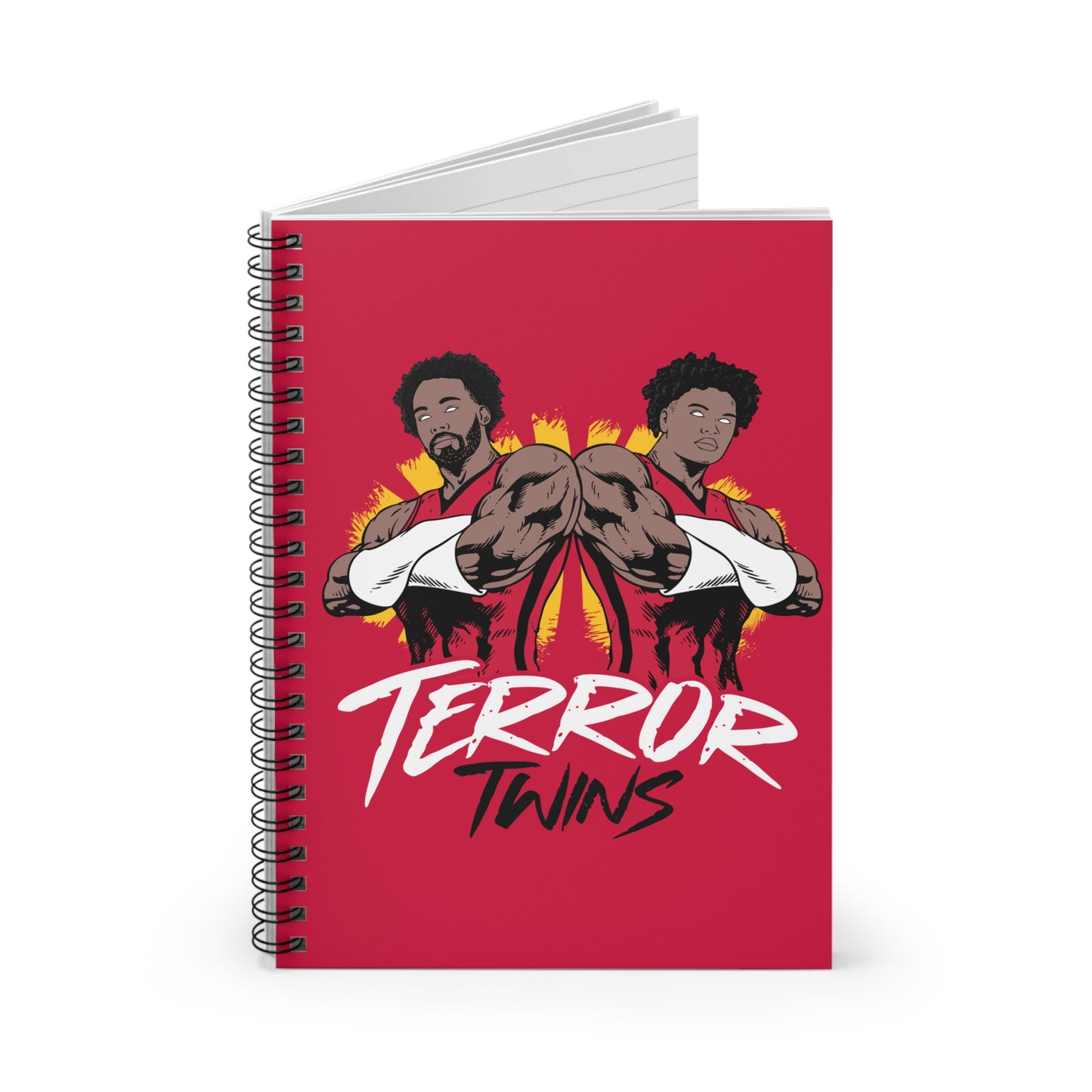 TERROR TWINS Spiral Notebook Red - Ruled Line