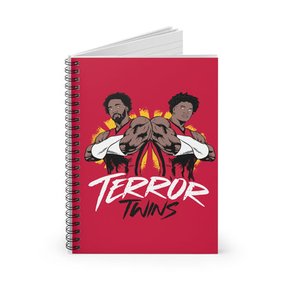 TERROR TWINS Spiral Notebook Red - Ruled Line