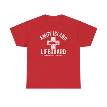 Jaws Amity Island Lifeguard shirt - JAWS Inspired T-Shirt, Vintage Beach Movie Tee