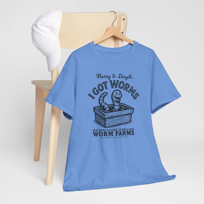 I Got Worms shirt - Funny Dumb and Dumber T-shirt, Comedy Graphic Tee, Vintage Pop Culture