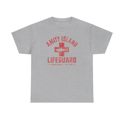 Jaws Amity Island Lifeguard shirt - JAWS Inspired T-Shirt, Vintage Beach Movie Tee
