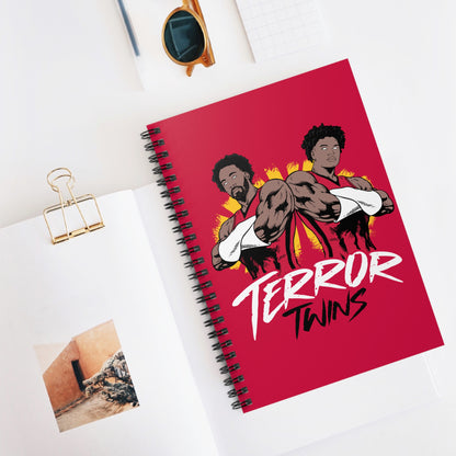 TERROR TWINS Spiral Notebook Red - Ruled Line