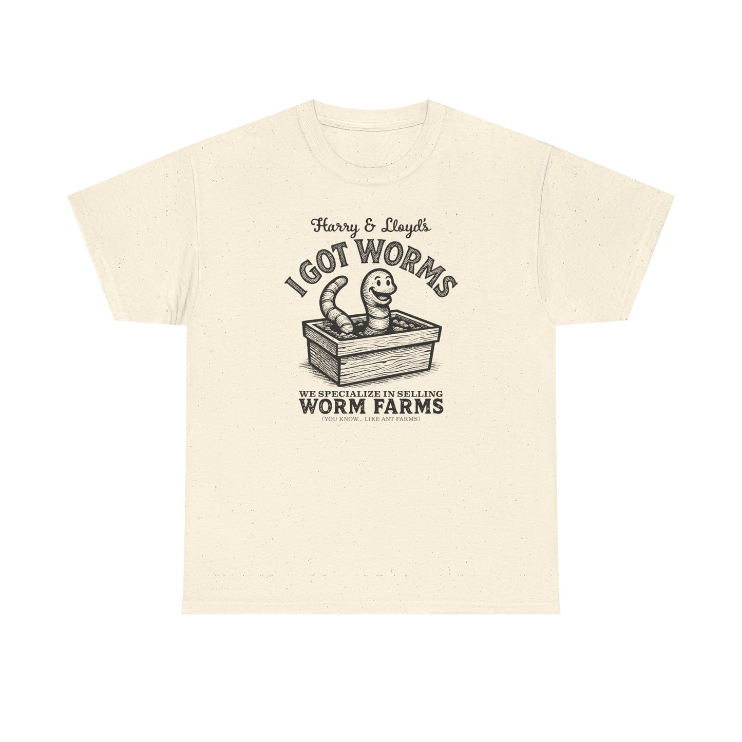 I Got Worms shirt - Funny Dumb and Dumber T-shirt, Comedy Graphic Tee, Vintage Pop Culture