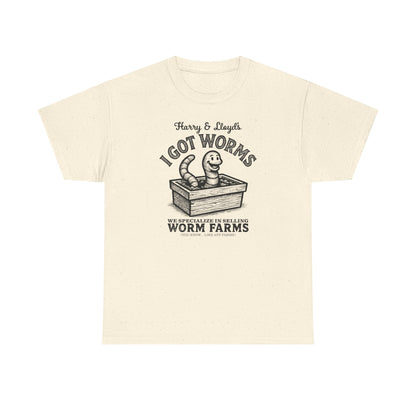 I Got Worms shirt - Funny Dumb and Dumber T-shirt, Comedy Graphic Tee, Vintage Pop Culture