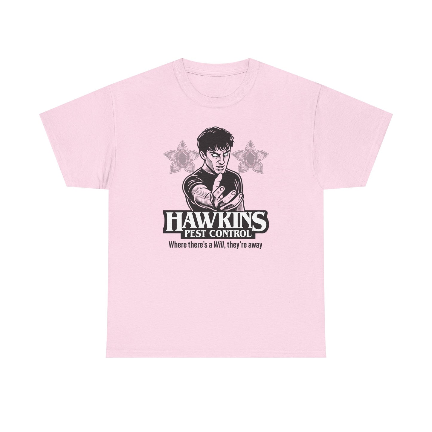 Hawkins Pest Control Shirt - Funny Stranger Things Movie Shirt, Retro 80s Sci-Fi Horror, Upside Down Shirt