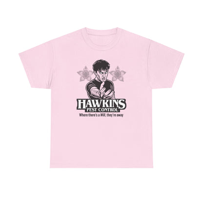 Hawkins Pest Control Shirt - Funny Stranger Things Movie Shirt, Retro 80s Sci-Fi Horror, Upside Down Shirt