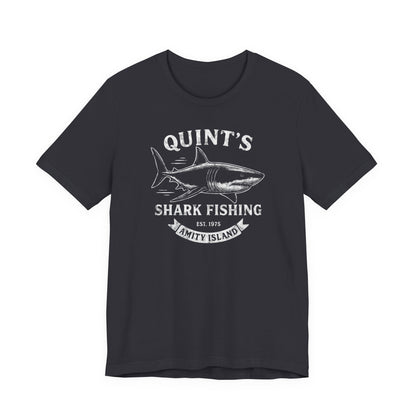 Quint's Shark Fishing Tours - Jaws Amity Island 1975 Unisex Tee, Fishing Shirt