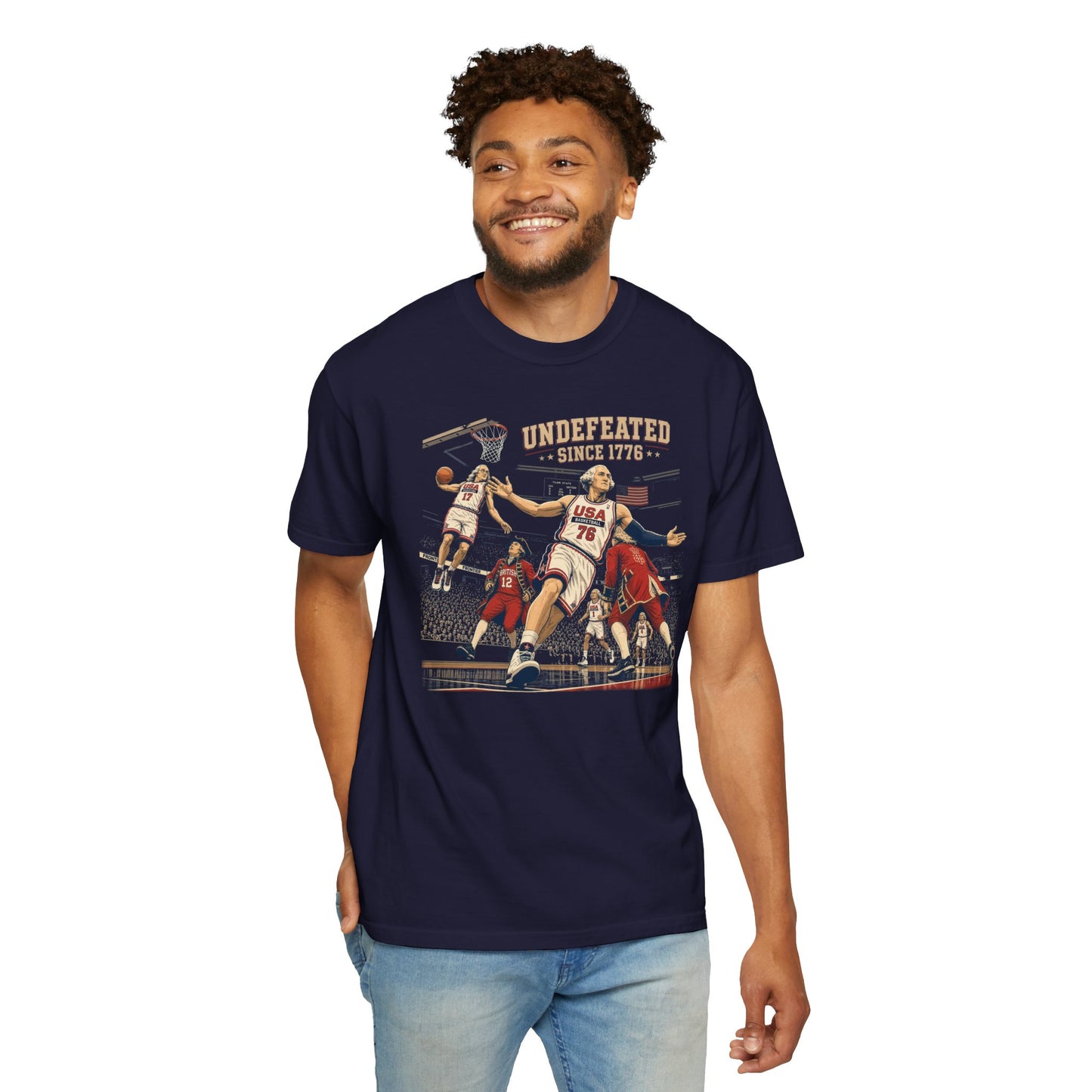 Undefeated America Shirt - Comfort Colors (NO BEER LOGOS)