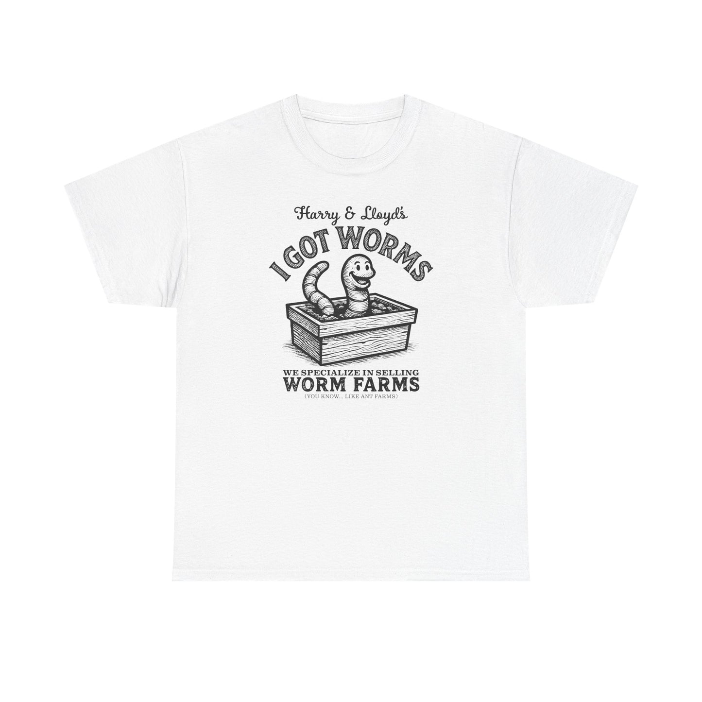 I Got Worms shirt - Funny Dumb and Dumber T-shirt, Comedy Graphic Tee, Vintage Pop Culture