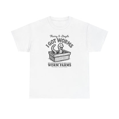 I Got Worms shirt - Funny Dumb and Dumber T-shirt, Comedy Graphic Tee, Vintage Pop Culture