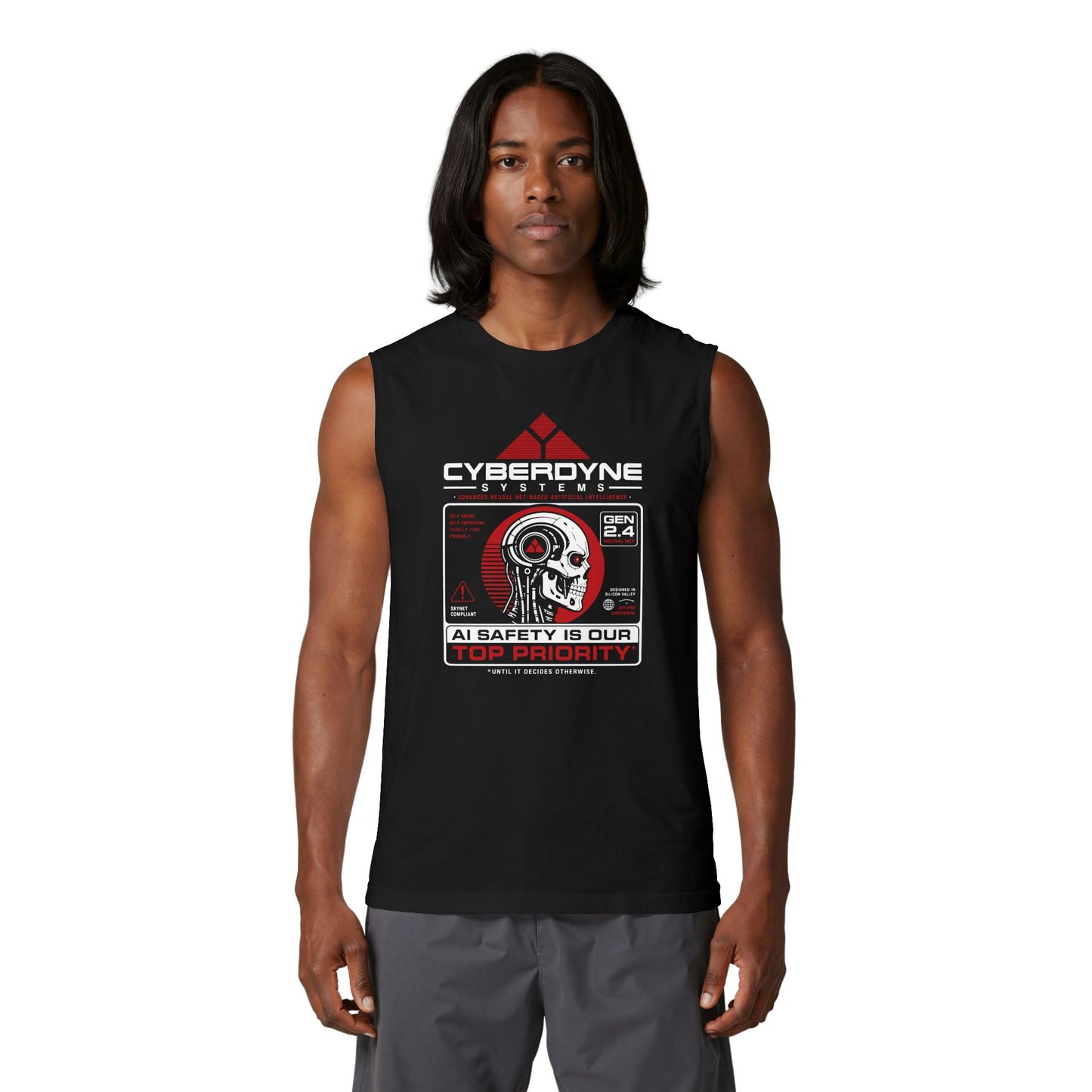 Terminator tank top, Cyberdyne Systems Shirt, Terminator Inspired Sci-Fi Tee, I'll Be Back, T2, Skynet, Artificial Intelligence
