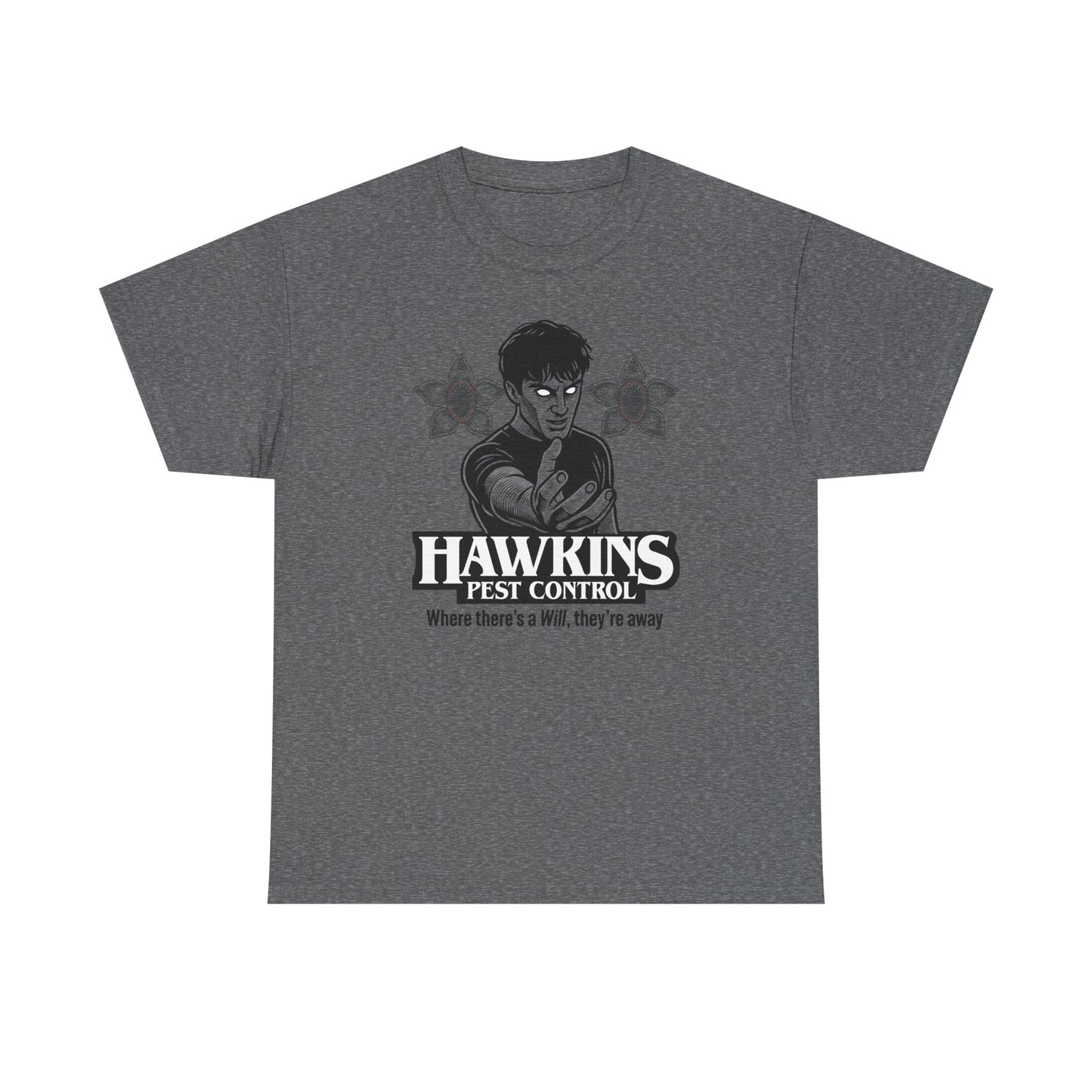 Hawkins Pest Control Shirt - Funny Stranger Things Movie Shirt, Retro 80s Sci-Fi Horror, Upside Down Shirt