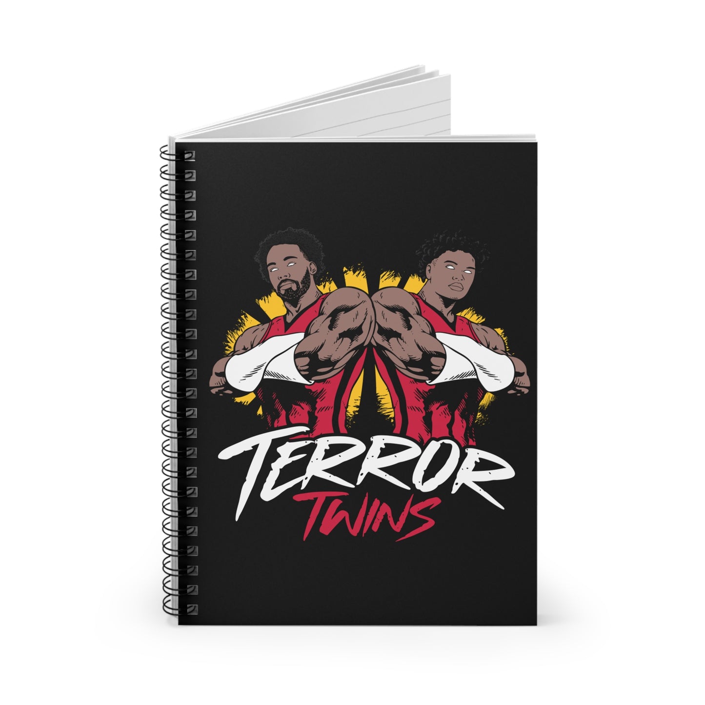 TERROR TWINS Spiral Notebook - Ruled Line (Black)