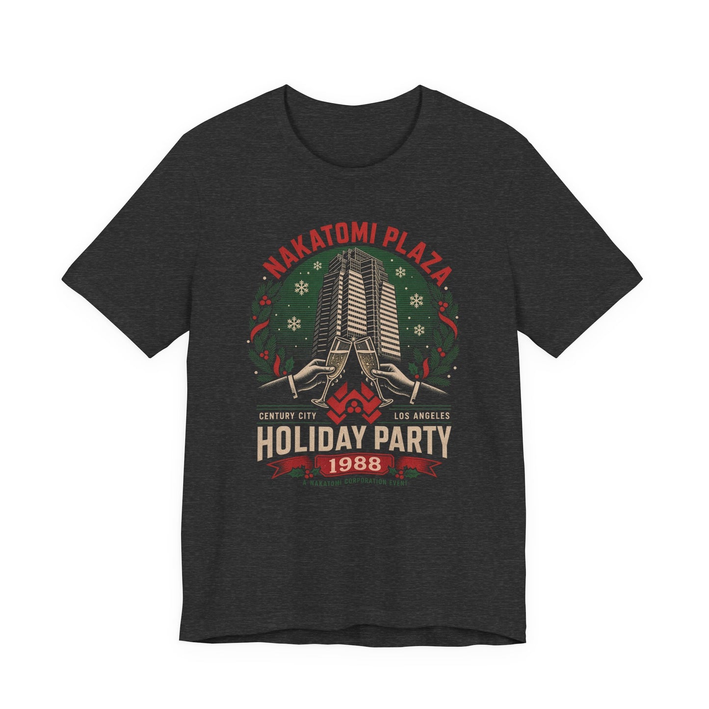 Nakatomi Plaza Holiday Party 1988 Shirt - Funny Christmas Movie Unisex Tee, Die Hard Inspired