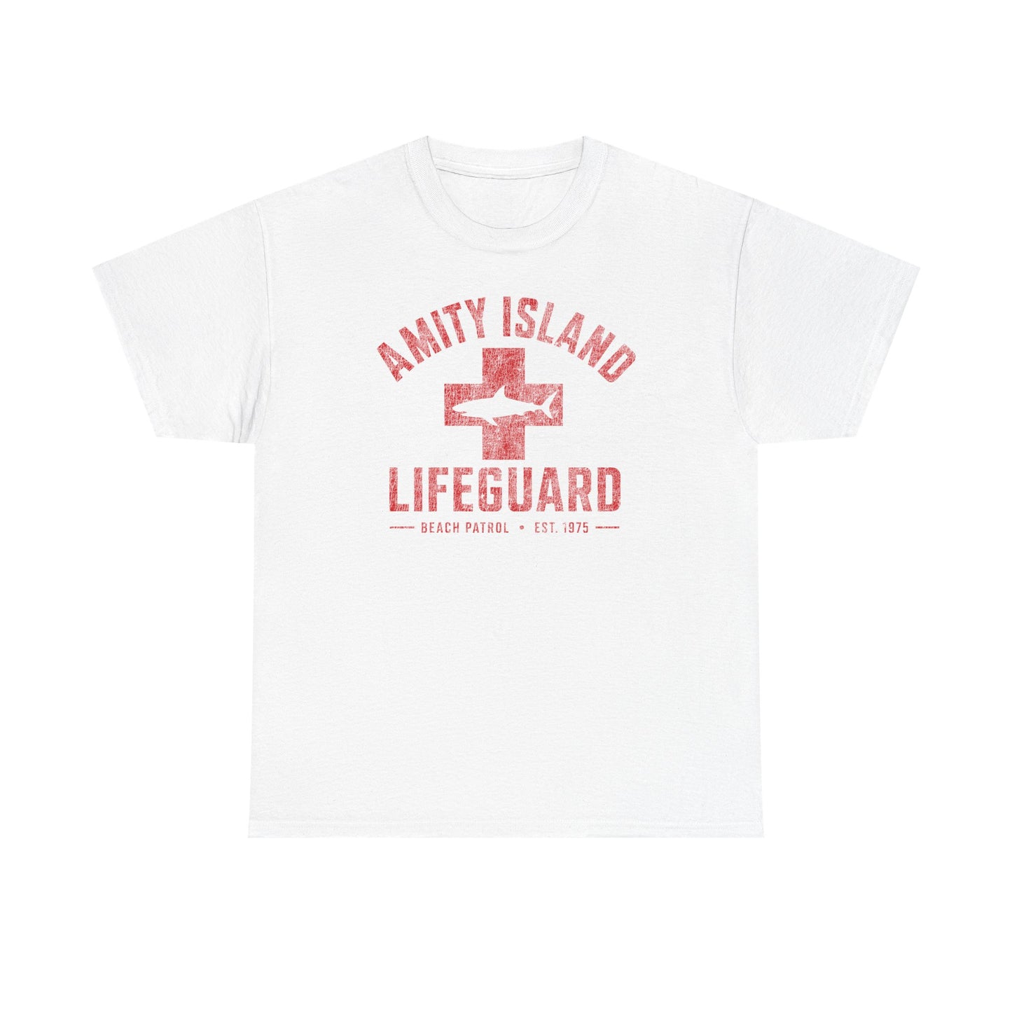 Jaws Amity Island Lifeguard shirt - JAWS Inspired T-Shirt, Vintage Beach Movie Tee