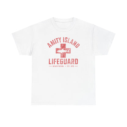 Jaws Amity Island Lifeguard shirt - JAWS Inspired T-Shirt, Vintage Beach Movie Tee