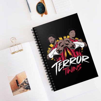 TERROR TWINS Spiral Notebook - Ruled Line (Black)