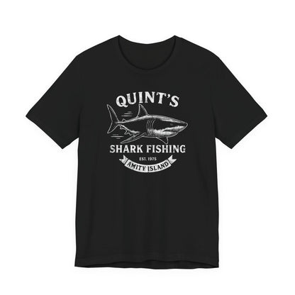 Quint's Shark Fishing Tours - Jaws Amity Island 1975 Unisex Tee, Fishing Shirt