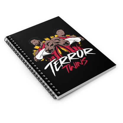 TERROR TWINS Spiral Notebook - Ruled Line (Black)