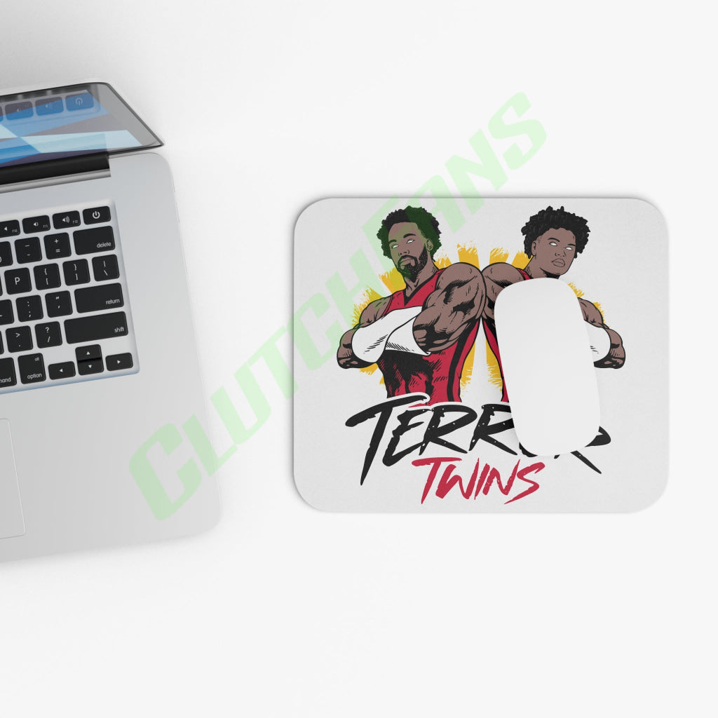 Terror Twins Mouse Pad (White) Home Decor