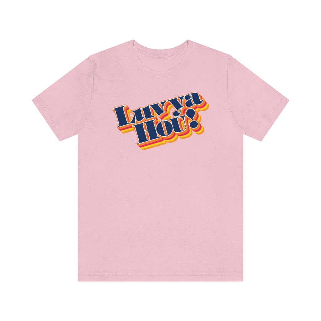 Luv Ya Hou! (Baseball) Pink / Xs T-Shirt
