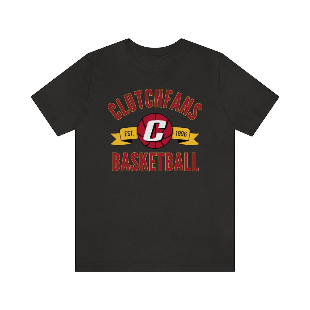 Clutchfans Basketball - Retro Black Heather / Xs T-Shirt