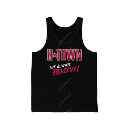 H-Town: We Always Believe! Tank (Basketball) L / Black Top