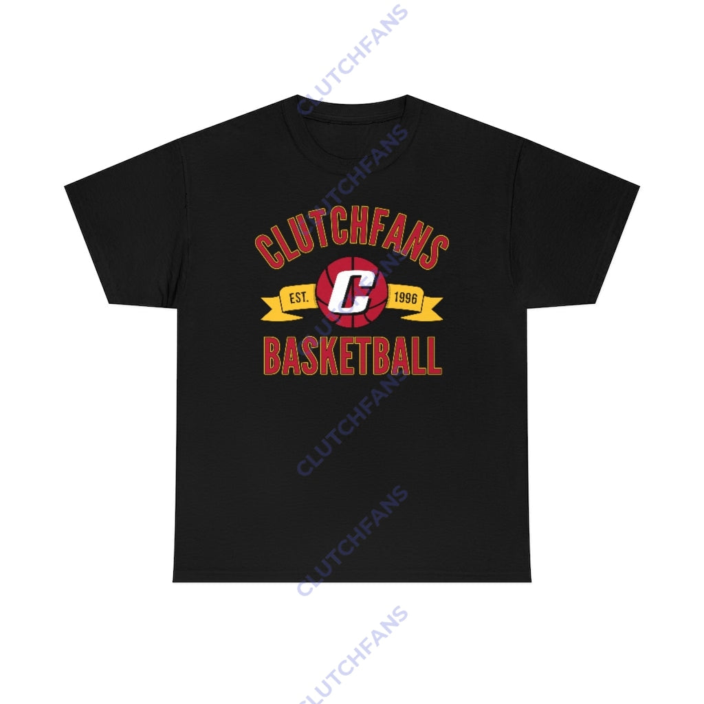 (Heavy Cotton) Clutchfans Basketball - Retro Black / S T-Shirt